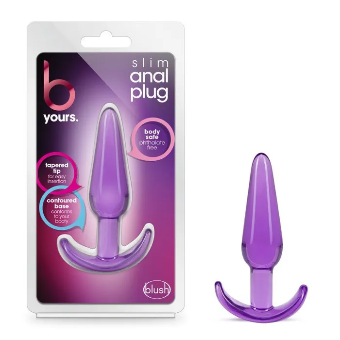 Anal Blush Novelties B Yours Slim Anal Plug Purple 108 cm
