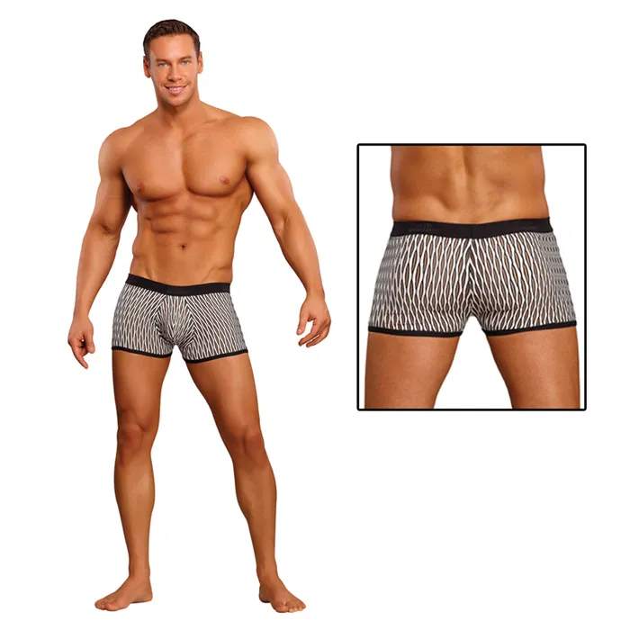 Anal Male Power Male Power Wave Mini Pouch Short Black Medium