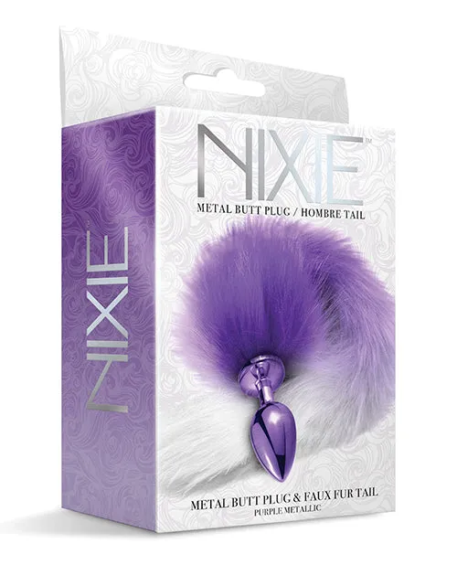 Anal Nixie Metal Butt Plug Wfaux Fur Tail Global Novelties LLC