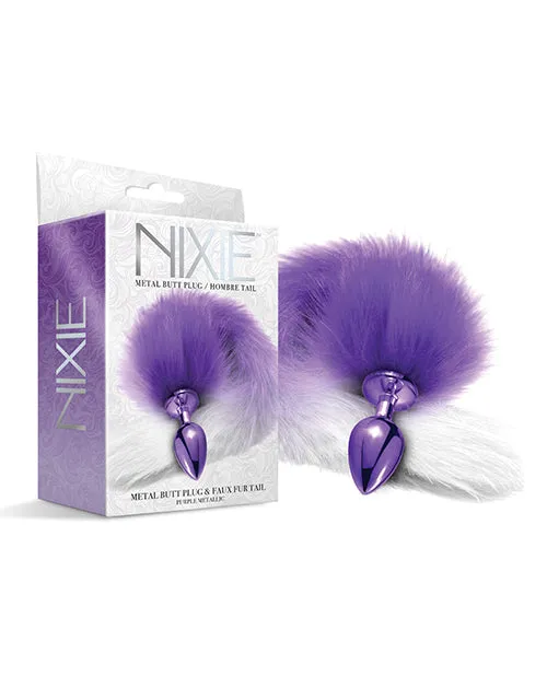 Anal Nixie Metal Butt Plug Wfaux Fur Tail Global Novelties LLC