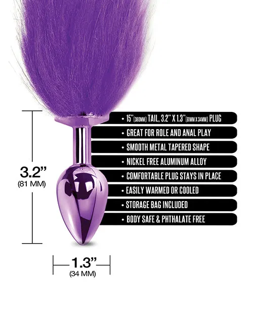 Anal Nixie Metal Butt Plug Wfaux Fur Tail Global Novelties LLC