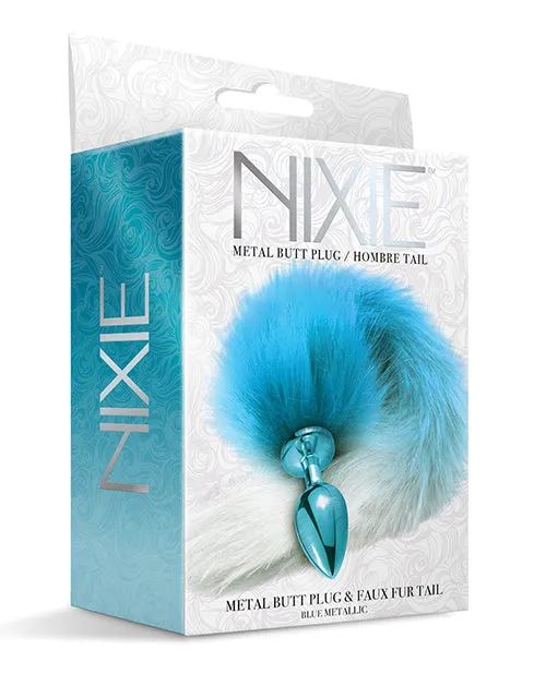 Anal Nixie Metal Butt Plug Wfaux Fur Tail Global Novelties LLC