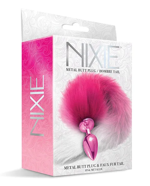 Anal Nixie Metal Butt Plug Wfaux Fur Tail Global Novelties LLC