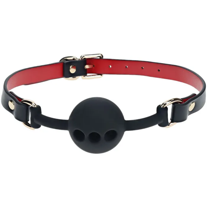 Anal Shots Toys OUCH Milan Collection Silicone Ball Gag BlackRed Breathable Mouth Restraint Anal Shots Toys OUCH Milan Collection Silicone Ball Gag BlackRed Breathable Mouth Restraint