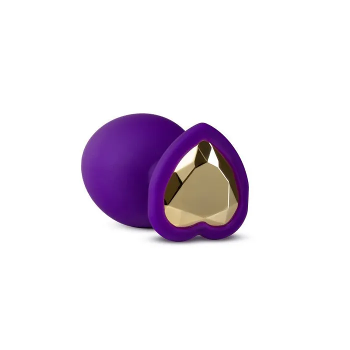 Anal Temptasia Bling Plug Medium Purple 83 cm 325 Butt Plug with Heart Jewel Blush Novelties Anal Temptasia Bling Plug Medium Purple 83 cm 325 Butt Plug with Heart Jewel Blush Novelties