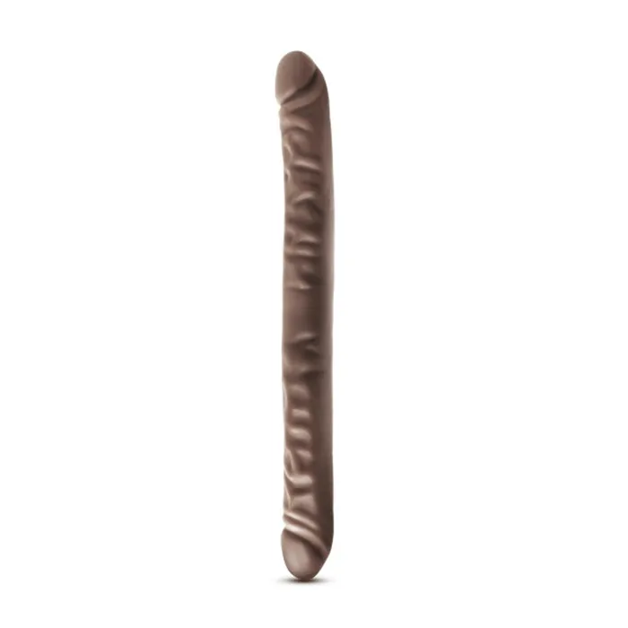 Blush Novelties Dr Skin 18 Inch Double Dildo Chocolate Dildos