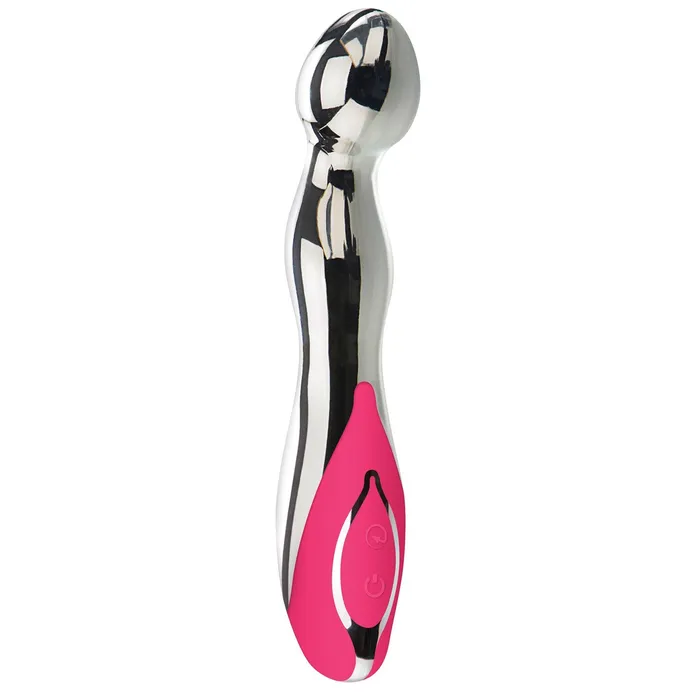 CalExotics Adam Eve the Luminous GSpot Vibrator Chrome Female Sex Toys
