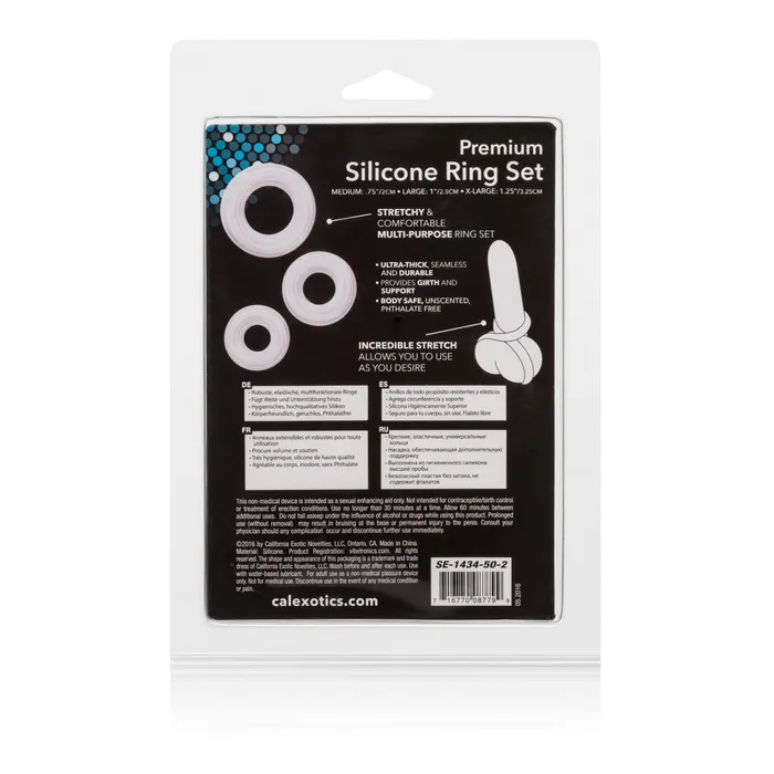 California Exotic Male Sex Toys Premium Silicone Ring Set