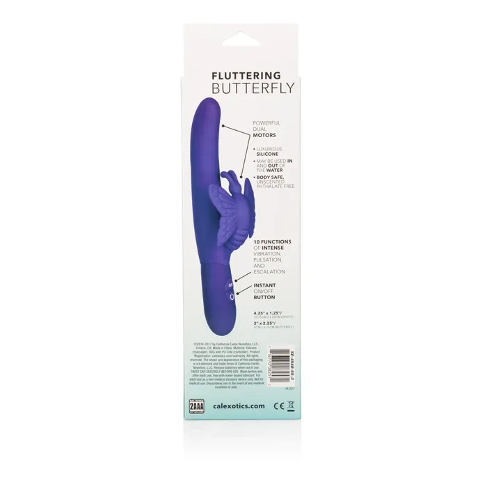 California Exotic Vibrators Fluttering Butterfly Purple