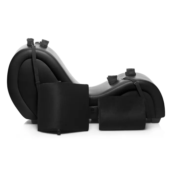 Couples Lime Prometheus Kinky Couch Sex Chaise Lounge with Love Pillows Black