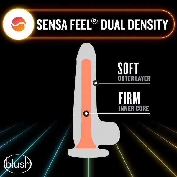 Dildos Blush Novelties Blush Neo Elite GLOW in the Dark 75 Inch Silicone Dual Density Suction Cup Dildo