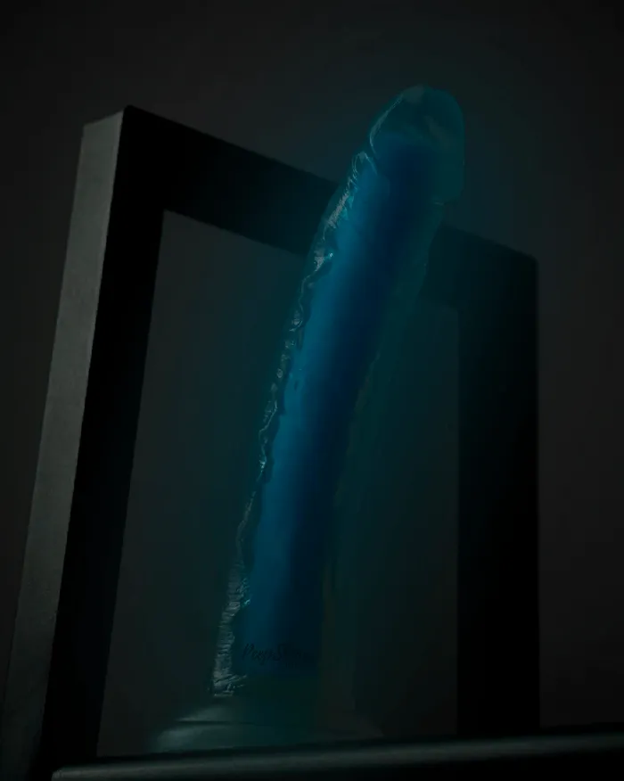 Dildos Blush Novelties Blush Neo Elite GLOW in the Dark 75 Inch Silicone Dual Density Suction Cup Dildo