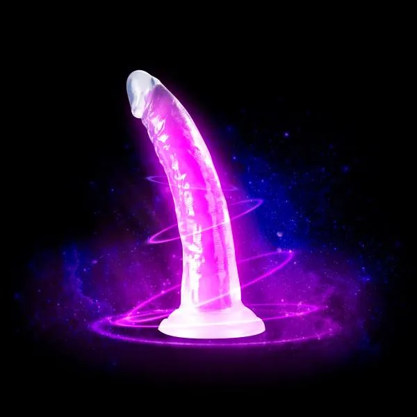 Dildos Blush Novelties Blush Neo Elite GLOW in the Dark 75 Inch Silicone Dual Density Suction Cup Dildo