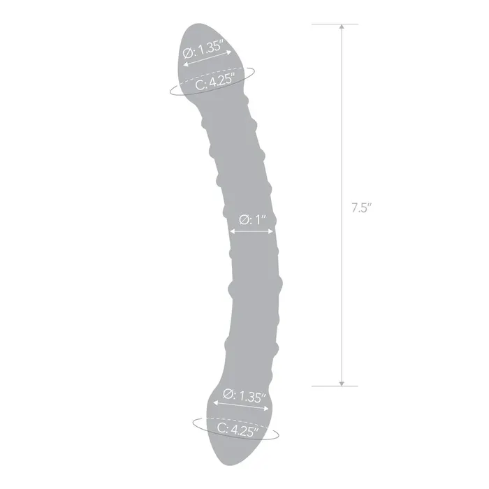 Dildos Gls 10 Double Trouble Glass Dildo by Gls