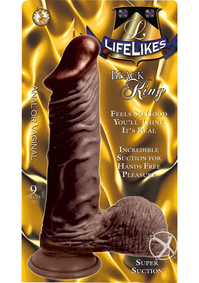 Dildos Lifelikes Lifelikes Black King Dildo