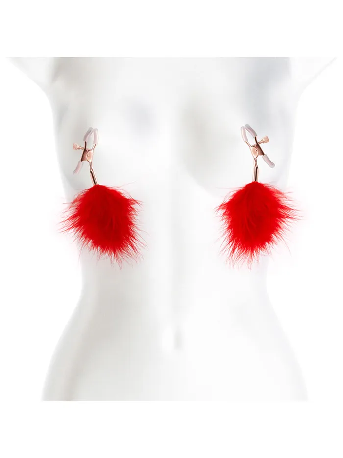 FEATHER NIPPLE CLAMPS House Of Fun Nipple Clitoral Toys