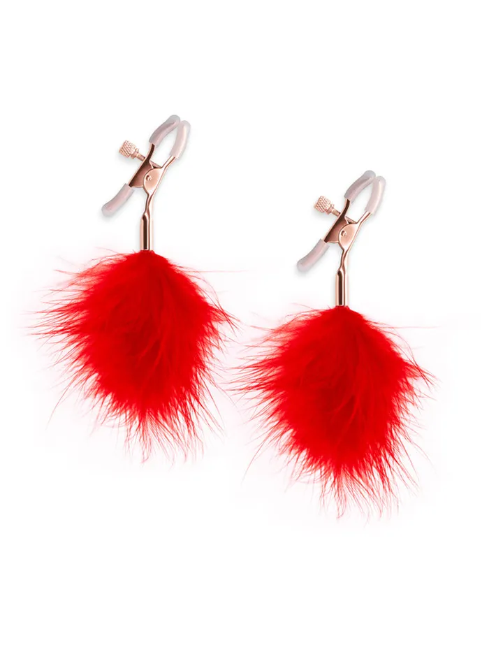 FEATHER NIPPLE CLAMPS House Of Fun Nipple Clitoral Toys