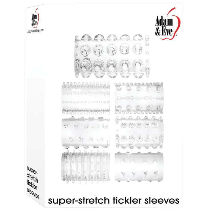Female Sex Toys Creative Conceptions Adam Eve Super Stretch Tickler Sleeves Clear Female Sex Toys Creative Conceptions Adam Eve Super Stretch Tickler Sleeves Clear