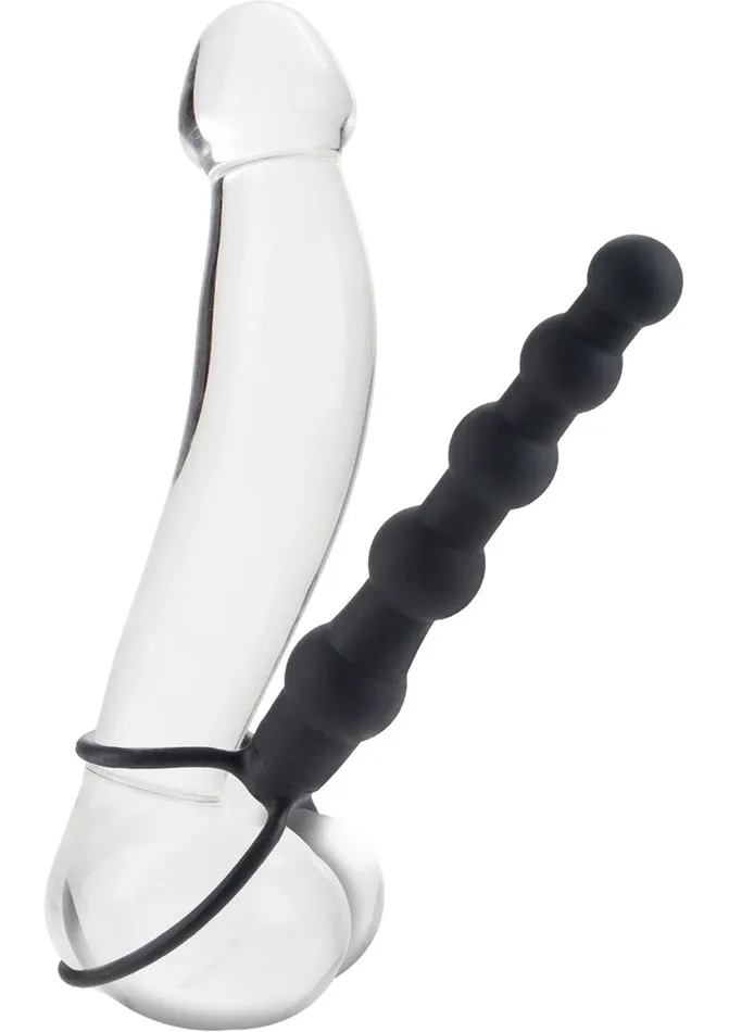 Female Sex Toys Extensions Silicone Love Rider Beaded Dual Penetrator