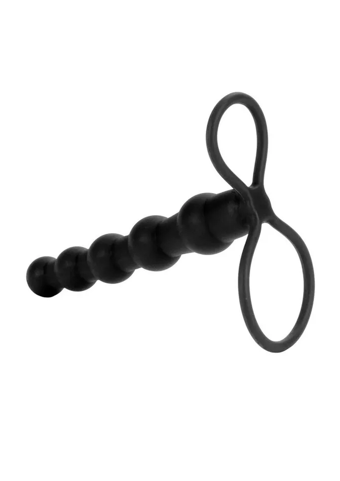 Female Sex Toys Extensions Silicone Love Rider Beaded Dual Penetrator