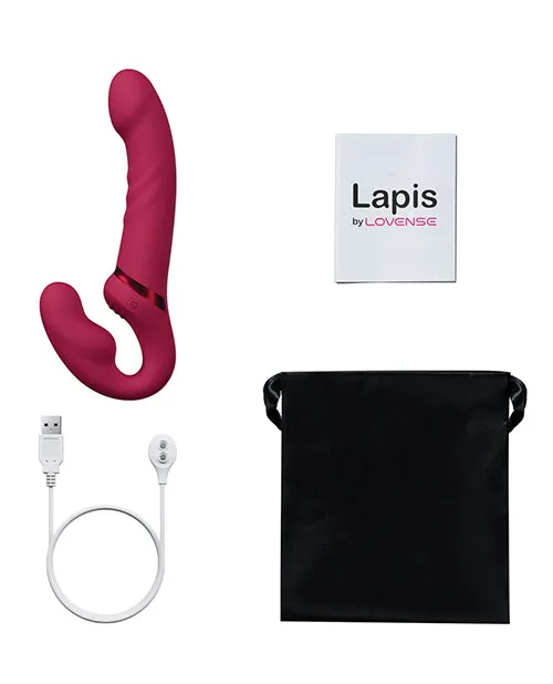 Female Sex Toys Hytto Pte Ltd Lovense Lapis Vibrating Strapless Strap On Pink