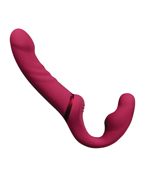 Female Sex Toys Hytto Pte Ltd Lovense Lapis Vibrating Strapless Strap On Pink