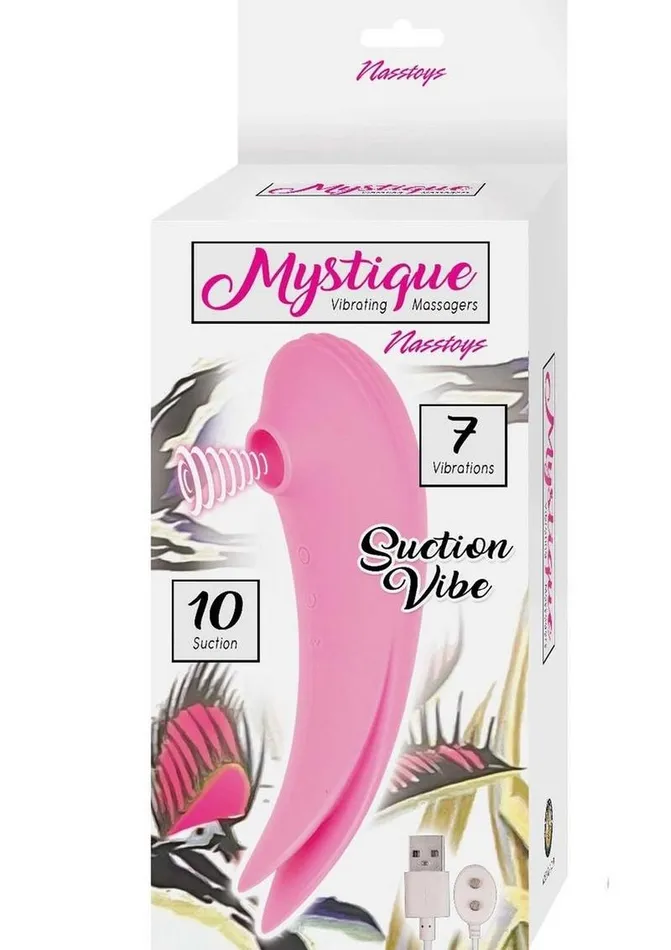 Female Sex Toys Mystique Mystique Suction Vibrating Rechargeable Silicone Massager