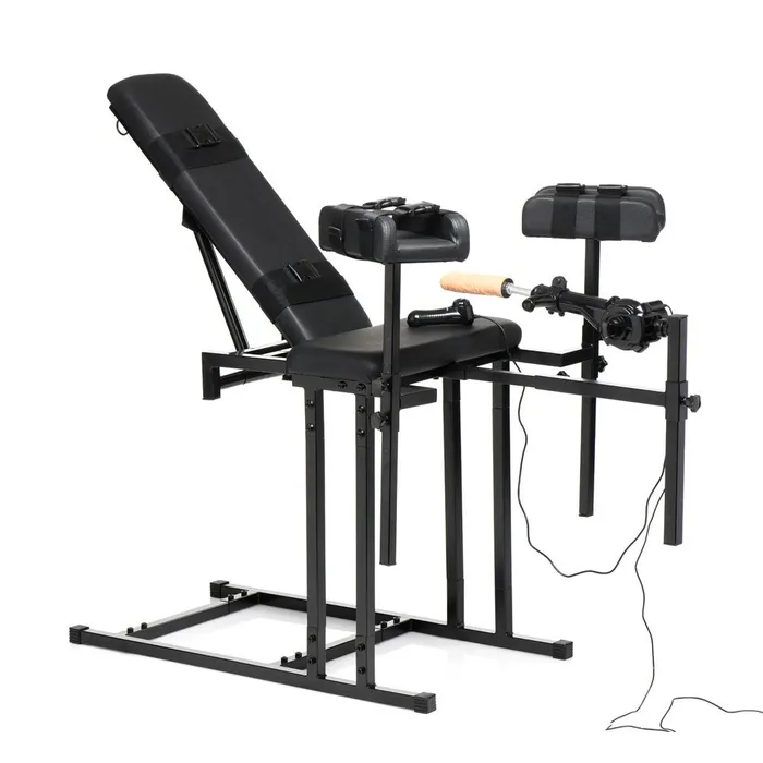 Female Sex Toys XR Brands Master Series Ultimate Obedience Chair with Sex Machine Female Sex Toys XR Brands Master Series Ultimate Obedience Chair with Sex Machine