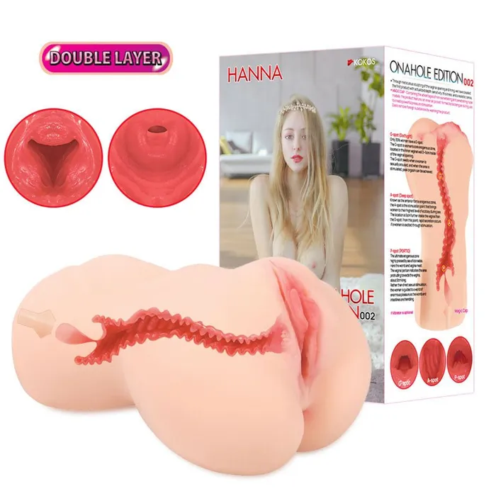 Kokos Male Sex Toys Kokos Hanna Onahole 002 Dual Layer Vagina Stroker