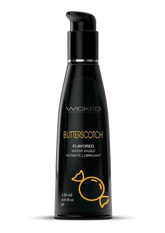 Lubricants Wicked Aqua Wicked Aqua Water Based Flavored Lubricant Butterscotch