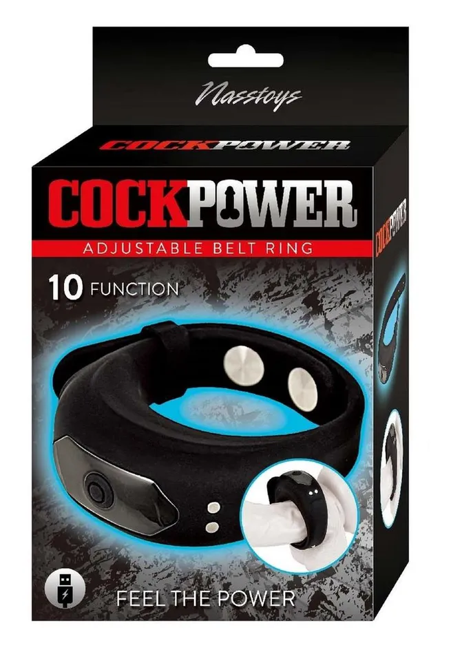 Male Sex Toys CockPower Cockpower Adjustable Belt Rechargeable Silicone Cock Ring Male Sex Toys CockPower Cockpower Adjustable Belt Rechargeable Silicone Cock Ring