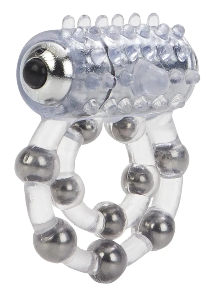 Male Sex Toys Couples Enhancers 10 Bead Maximus Ring Vibrating Cock Ring