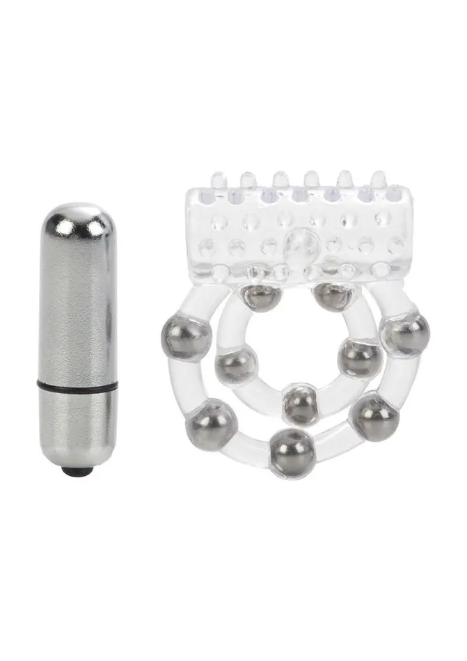 Male Sex Toys Couples Enhancers 10 Bead Maximus Ring Vibrating Cock Ring