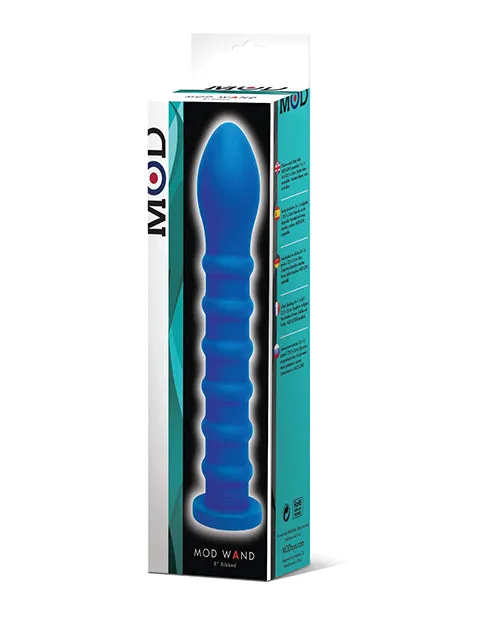 Mod Designs Vibrators MOD Ribbed Wand Blue