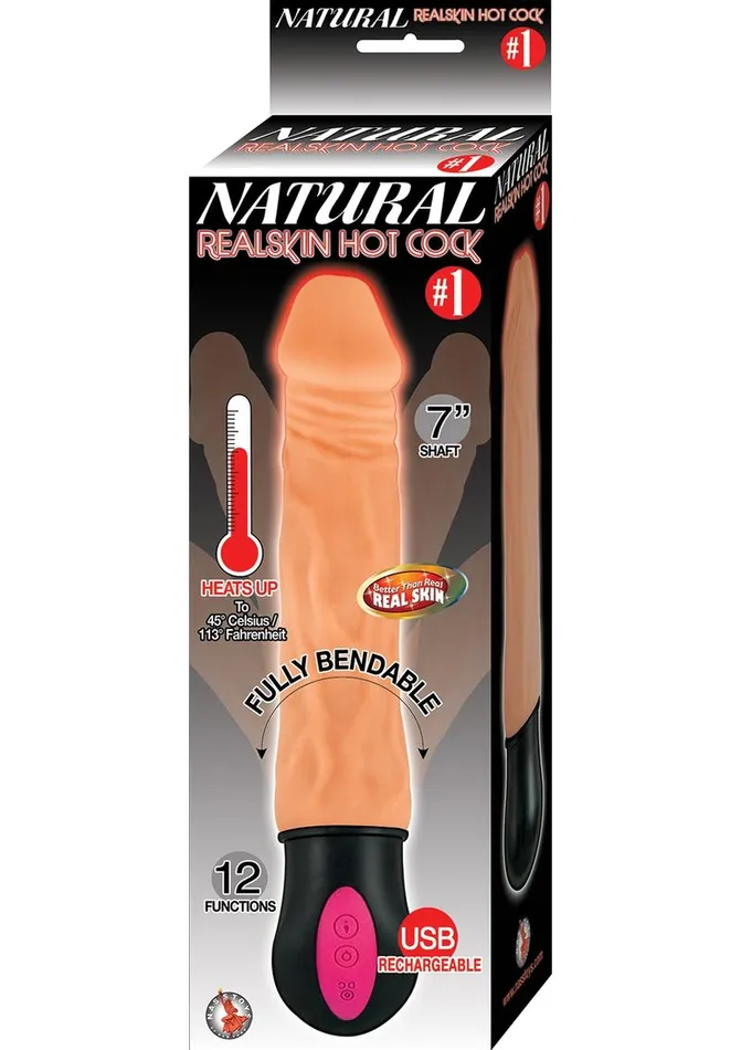 Natural Realskin Hot Cock 1 Rechargeable Warming Vibrator Natural Female Sex Toys Natural Realskin Hot Cock 1 Rechargeable Warming Vibrator Natural Female Sex Toys