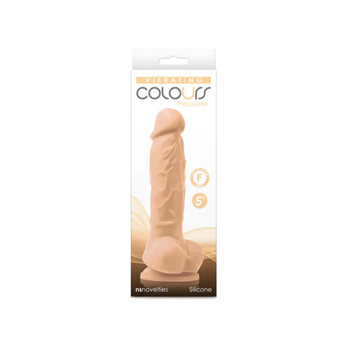 NS Novelties Female Sex Toys Colours Pleasures 5in Vibrating Dildo NS Novelties Female Sex Toys Colours Pleasures 5in Vibrating Dildo