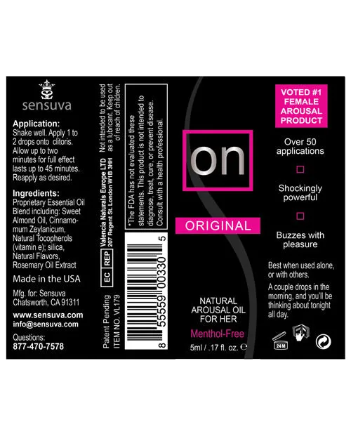 On Natural Arousal Oil For Her Ultra 5 Ml Bottle Sensuva Valencia Naturals Female Sex Toys On Natural Arousal Oil For Her Ultra 5 Ml Bottle Sensuva Valencia Naturals Female Sex Toys