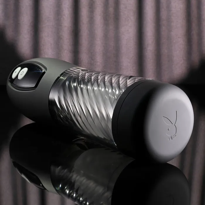 Playboy Pleasure WHIRLWIND Clear USB Rechargeable Thrusting and Spinning Auto Stroker Playboy Pleasure Male Sex Toys Playboy Pleasure WHIRLWIND Clear USB Rechargeable Thrusting and Spinning Auto Stroker Playboy Pleasure Male Sex Toys