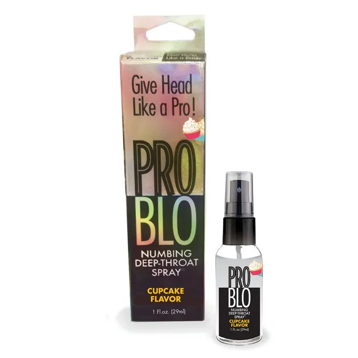 ProBlo Deep Throat Spray Cupcake Flavoured Deep Throat Spray 30 ml Little Genie Male Sex Toys ProBlo Deep Throat Spray Cupcake Flavoured Deep Throat Spray 30 ml Little Genie Male Sex Toys