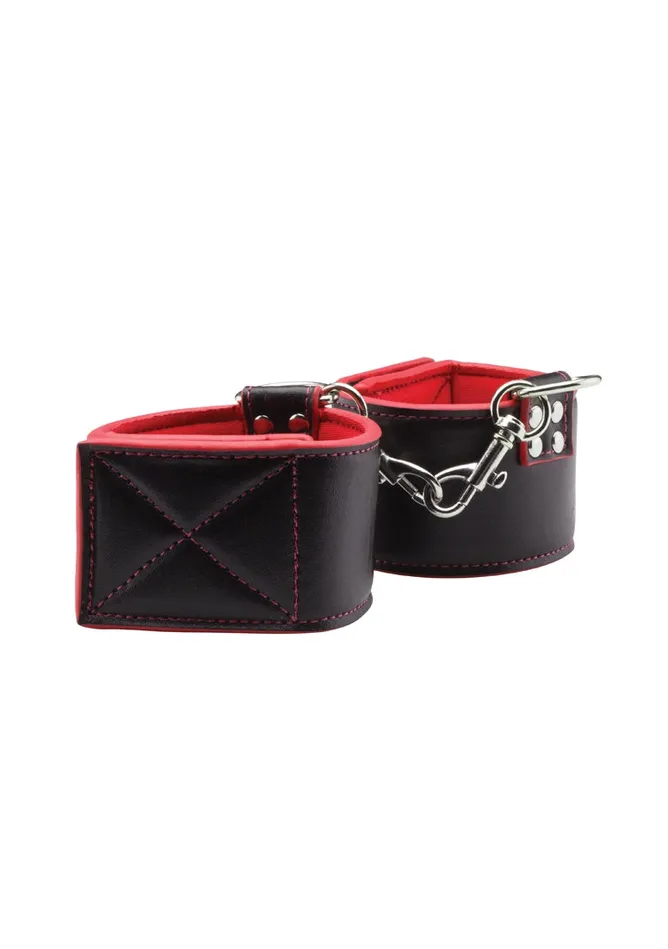 Restraints Shots Ouch Reversible Ankle Cuffs Red