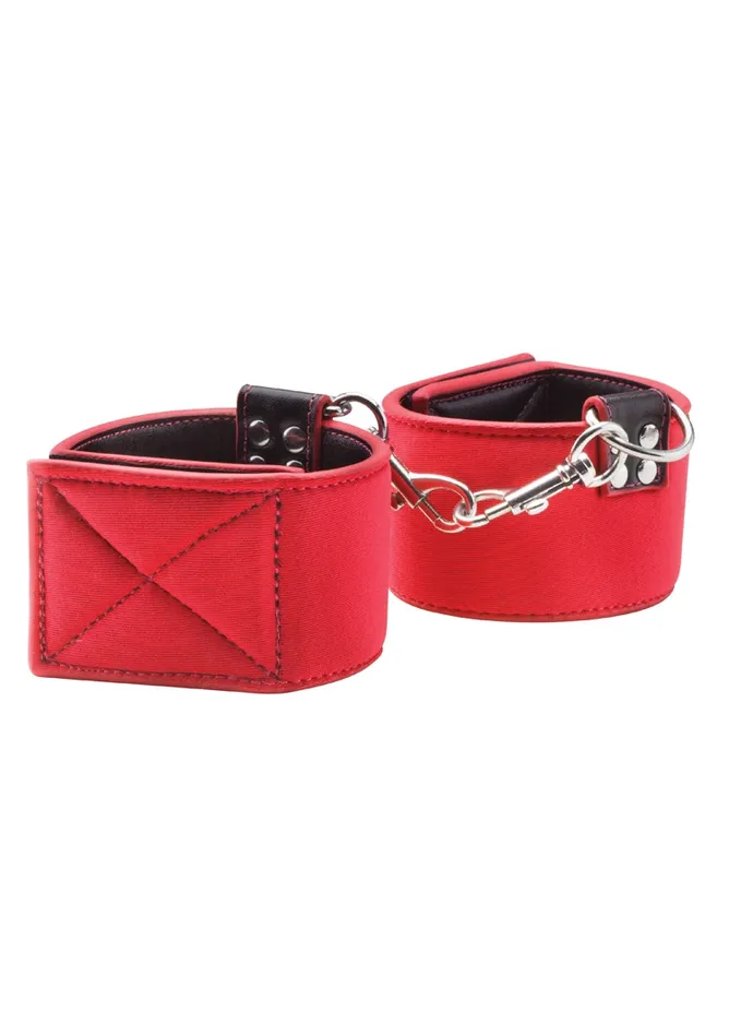 Restraints Shots Ouch Reversible Ankle Cuffs Red