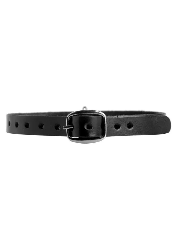 Restraints Strict Leather Unisex Leather Choker with ORing ML Strict Leather Restraints Strict Leather Unisex Leather Choker with ORing ML Strict Leather