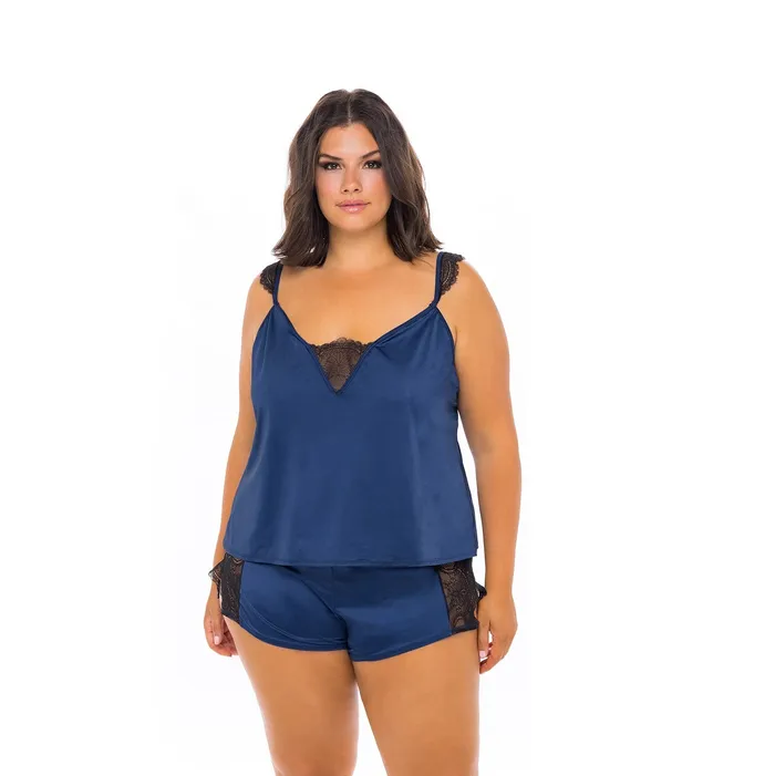 Saskia Satin 2Piece Lounge Set loversstorescom Couples