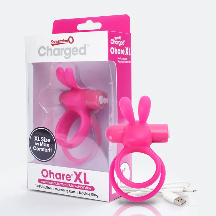 Screaming O Charged Ohare XL Wearable Rabbit Vibe Pink Each Vibrators
