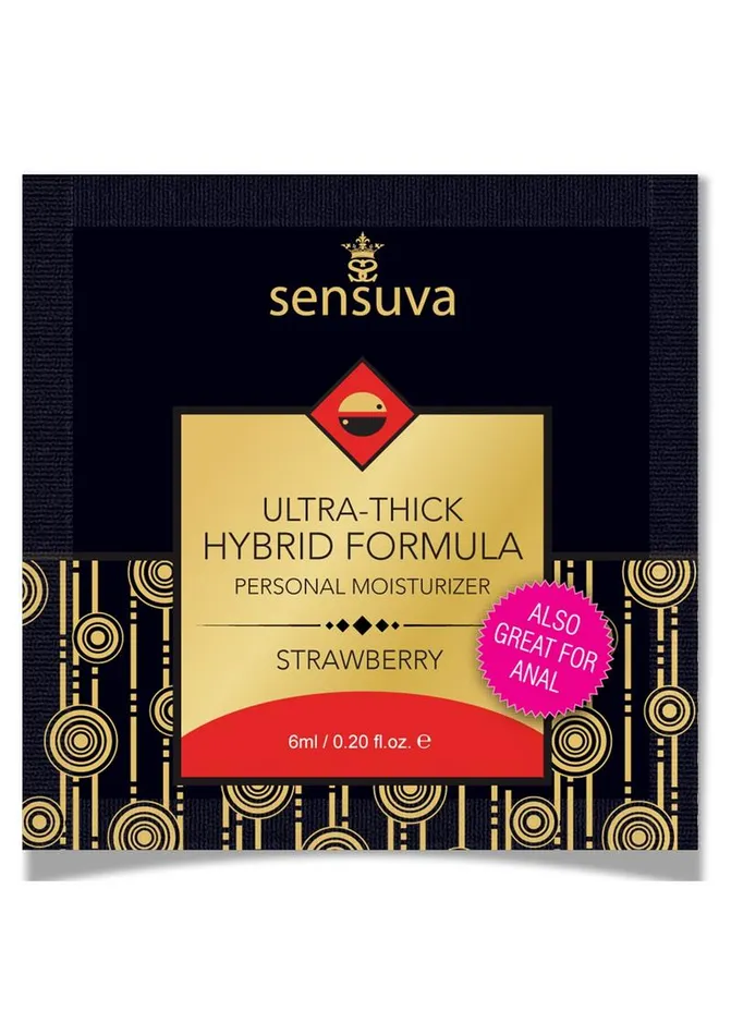 Sensuva Ultra Thick Hybrid Personal Moisturizer Strawberry Flavored Lubricant Sensuva Lubricants Female Sex Toys Sensuva Ultra Thick Hybrid Personal Moisturizer Strawberry Flavored Lubricant Sensuva Lubricants Female Sex Toys