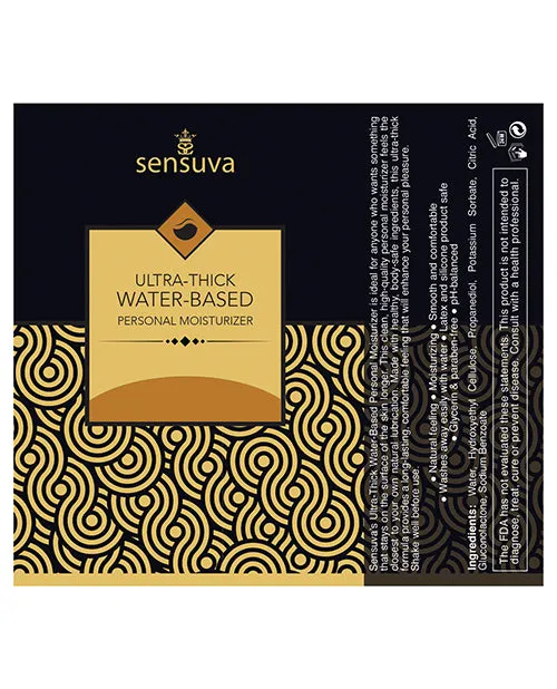 Sensuva Valencia Naturals Female Sex Toys Sensuva Ultra Thick Water Based Personal Moisturizer 193 oz Salted Caramel