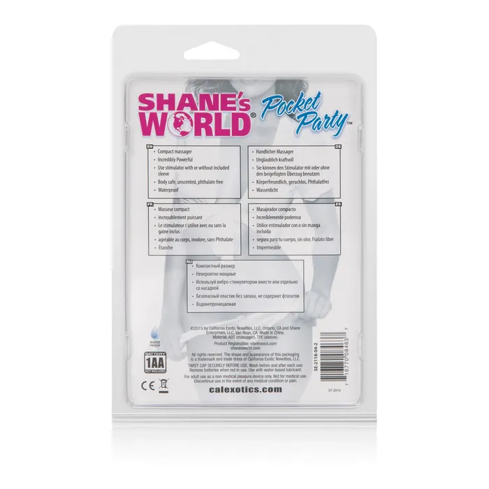 Shanes World Pocket Party Pink California Exotic Vibrators