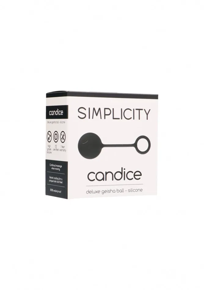 Shots Simplicity Anal CANDICE deluxe geisha ball Black