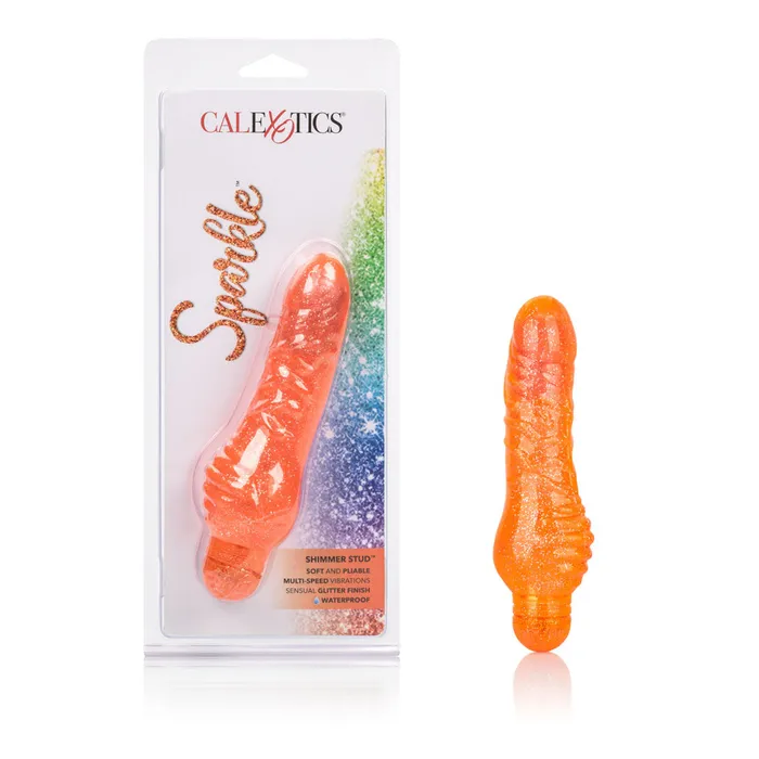 Sparkle Shimmer Stud Orange California Exotic Female Sex Toys