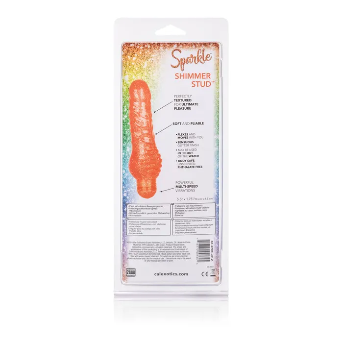Sparkle Shimmer Stud Orange California Exotic Female Sex Toys